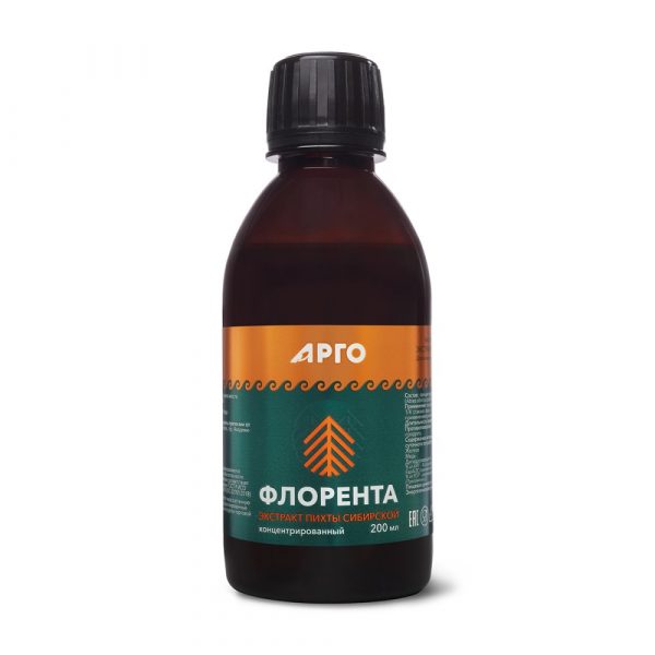 Флорента напиток, экстракт пихты сибирской, 200 мл