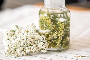 Трава тысячелистника в баночке
